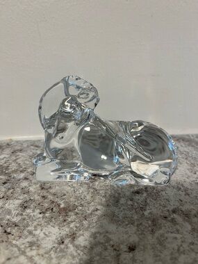 Baccarat Crystal Sleeping Unicorn Figurine